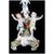 Coppia di candelabri in porcellana Manifattura di Vienna del 1800 a quattro fiamme