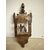 Antica piccola acquasantiera in bronzo, '800, battesimo di Gesù, 21x8x4cm