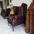Poltrona chesterfield queen anne inglese originale nuova 