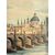 Antica oleografia fine '800 Ponte Carlo Praga 57x45