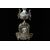 Tris composto da orologio e due candelabri francesi del 1800 meccati con quadrante in porcellana di Sevres