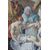 Olio su tela italiano del 1700 "Gesù deposto nel Sepolcro"