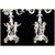 Coppia di candelabri in porcellana Manifattura di Vienna del 1800 a quattro fiamme