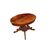 Tavolo ovalino allungabile stile Biedermeier del 1800 in radica di noce