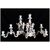 Coppia di candelabri in porcellana Manifattura di Vienna del 1800 a quattro fiamme