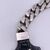 FENDI Collana in Pelle Col. Argento FF