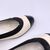 CHANEL Scarpe con Tacco in Pelle Lucida Col. Bianco Slingback 40
