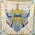 HERMES Foulard Vintage in Seta Col. Blu Carre 90
