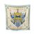 HERMES Foulard Vintage in Seta Col. Blu Carre 90