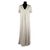 La Mendola Vestito Vintage in Seta Col. Bianco Kaftan