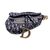 CHRISTIAN DIOR Borsa a Tracolla in Tela Col. Blu Saddle Dior Oblique M