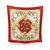 HERMES Foulard Vintage in Seta Col. Rosso Carre 90