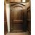 pti636 - walnut door with frame, XVIII century, cm l. 137 xh 247     