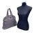 YVES SAINT LAURENT Borsa Shopper in Pelle Col. Grigio Muse L