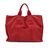 HERMES Borsa Shopper Vintage in Cotone Col. Rosso Toto M