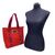 LOUIS VUITTON Borsa Shopper in Tela Col. Rosso Antigua M
