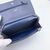 CHANEL Pochette in Pelle Col. Blu Wallet On Chain Double C S