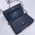 CHANEL Pochette in Pelle Col. Blu Wallet On Chain Double C S