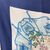 GUCCI Foulard Vintage in Seta Col. Blu Flora