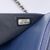 CHANEL Pochette in Pelle Col. Blu Wallet On Chain Double C S