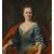 Anonimo del XVIII secolo, "Ritratto di Eleonora Cambiaghi moglie di Ferdinando Orsi con mantello rosso"
