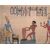 Dipinto su tela di lino a soggetto ANTICO EGITTO (geroglifici, figure di dignitari) primo '900