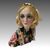 ESSEVI, Sandro Vacchetti, La campagnola bella, Scultura busto di donna ceramica