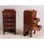 Antichi comodini Biedermeier del 1800 in mogano