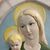Antica placca vergine e bambino Lenci -Torino 1935 Abele Jacopi  ceramica policroma mis 34 x 31