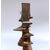 ARNALDO POMODORO, scultura "STELE", firmata in bronzo argentato, 1977