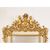  ELEGANTE SPECCHIO ANTICO CON PUTTI, CORNICE DORATA, SPECCHI LATERALI, DEL XIX SECOLO. (SPCP176)