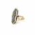 Anello oro e argento con smeraldi rubini e diamanti