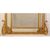  ELEGANTE SPECCHIO ANTICO CON PUTTI, CORNICE DORATA, SPECCHI LATERALI, DEL XIX SECOLO. (SPCP176)