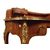 Antico scrittoio francese del 1800 a fagiolo in satinwood e bois de rose