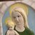 Antica placca vergine e bambino Lenci -Torino 1935 Abele Jacopi  ceramica policroma mis 34 x 31