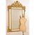  ELEGANTE SPECCHIO ANTICO CON PUTTI, CORNICE DORATA, SPECCHI LATERALI, DEL XIX SECOLO. (SPCP176)