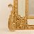  ELEGANTE SPECCHIO ANTICO CON PUTTI, CORNICE DORATA, SPECCHI LATERALI, DEL XIX SECOLO. (SPCP176)