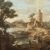 Francesco Battaglioli (Modena 1710 ca. - Venezia post 1796) - Capriccio architettonico con personaggi.
