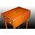 Tavolino con alette stile Sheraton del 1800 inglese con pitture e putti 