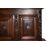 Antica credenza doppio corpo italiana del 1500 rinascimento