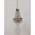 Lampadario stile Impero - mongolfiera con cristalli in vetro ed ottone -metà 900
