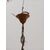 Lampadario stile Impero - mongolfiera con cristalli in vetro ed ottone -metà 900