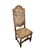 Set di 4 sedie stile Rinascimento – Legno di noce, imbottitura in gobelin