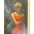 Dipinto olio su tela Mazzonis Ottavio, Torino, anni '70, 44x21cm