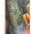 Dipinto olio su tela Mazzonis Ottavio, Torino, anni '70, 44x21cm