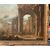 Francesco Battaglioli (Modena 1710 ca. - Venezia post 1796) - Capriccio architettonico con personaggi.