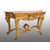 Consolle antica Luigi Filippo Napoletana in legno dorato e intagliato con piano in marmo rosso. Periodo XIX secolo.