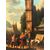 Anonimo fiammingo del XVIII secolo, "Veduta di porto con obelisco"