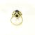 ANELLO ZAFFIRO  TAGLIO MARQUISE SU ORO 18 KT