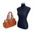 BORBONESE Borsa a Mano in Pelle Col. Arancione M